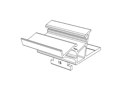 Line drawing 1 K2 Systems 2004175 Photovoltaics roof  facade fastener
