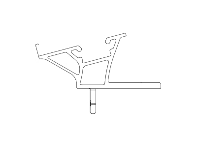 Line drawing 2 K2 Systems 2004175 Photovoltaics roof  facade fastener