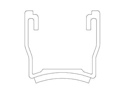 Line drawing K2 Systems 2004209 Solar mounting profile