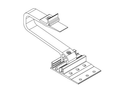 Line drawing 1 K2 Systems 2004222 Photovoltaics roof  facade fastener
