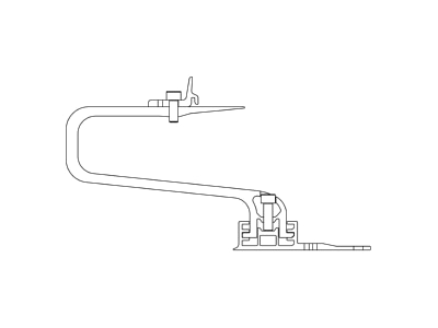 Line drawing 3 K2 Systems 2004222 Photovoltaics roof  facade fastener