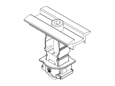 Line drawing 3 K2 Systems 2004146 Middle clamp for photovoltaics mounting