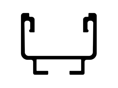 Line drawing K2 Systems 2004264 Solar mounting profile