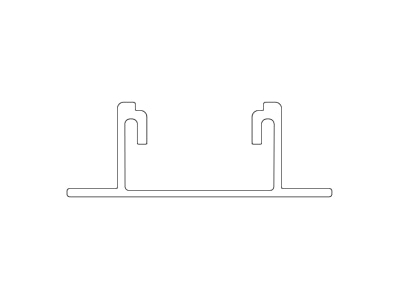 Line drawing K2 Systems 2004278 Solar mounting profile