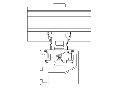 Strichzeichnung 3 K2 Systems 2003452 Clamp EC 30 40 sw  Hybrid