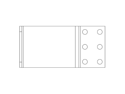 Line drawing 1 K2 Systems 2004416 Photovoltaics roof  facade fastener
