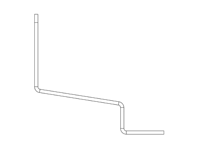 Line drawing 2 K2 Systems 2004416 Photovoltaics roof  facade fastener
