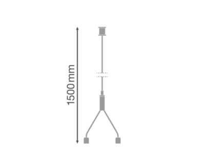 Dimensional drawing Ledvance LN INV SUSP  WIRE Suspension cable for luminaires