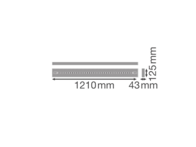 Dimensional drawing Ledvance LN INV 4099854296741 LED surface mounted light 940  black  LN INV4099854296741
