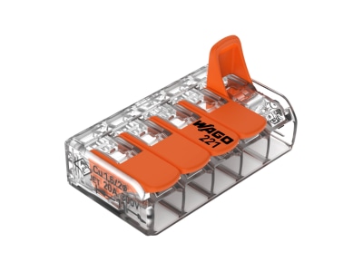 Produktbild 2 WAGO 221 415 Compact Verbindungsklemme 5 Leiter bis 4mm  
