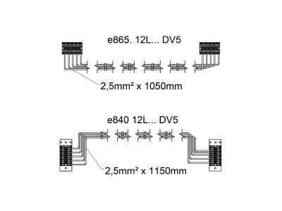 Dimensional drawing Schuch DV NS ZO1 36 e840LED Through wiring for luminaires