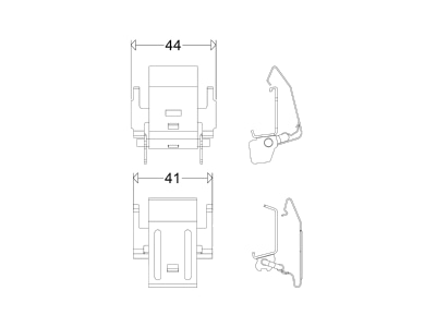 Dimensional drawing Schuch KE KES VE10 Accessory for luminaires