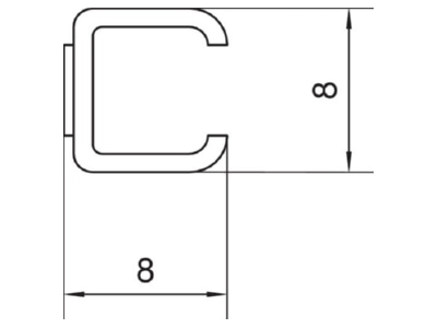 Mazeichnung Tehalit M 1673 TRAN Mini Snap 6 5 8 mm transparent