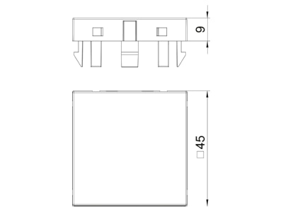 Dimensional drawing 2 OBO ADP B AL1 Frame aluminium