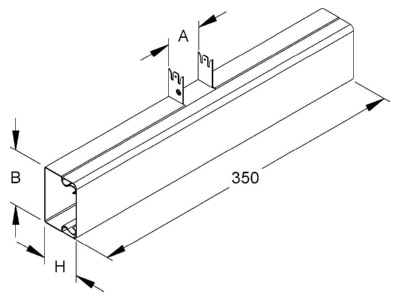 Ma�zeichnung Niedax LUT 40 040 040 T Stueck