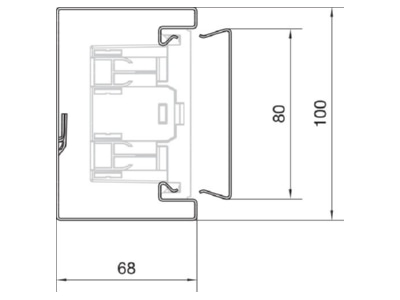 Mazeichnung Tehalit BRS 651001 verz Bruestungskanal UT