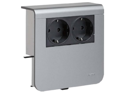 Product image 1 Tehalit SL 20080900D1 alu Socket outlet box for skirting duct RAL0

