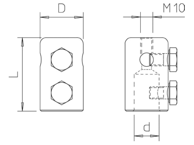 Dimensional drawing 2 OBO 101 IES 16 Air termination for lightning protection