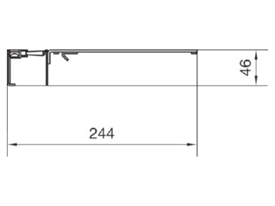 Mazeichnung Tehalit BKB250852B LED Oberteil mit Buerste und LED