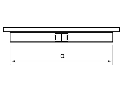 Dimensional drawing 1 OBO LKM T60100FS Tee for cable duct 63 7x340mm
