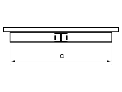 Dimensional drawing 2 OBO LKM T60100FS Tee for cable duct 63 7x340mm