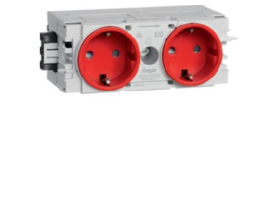Produktbild 1 Tehalit GS2000 vrt Steckdose 2 fach rt C Profil