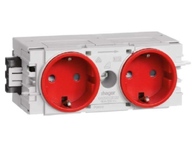 Produktbild 2 Tehalit GS2000 vrt Steckdose 2 fach rt C Profil