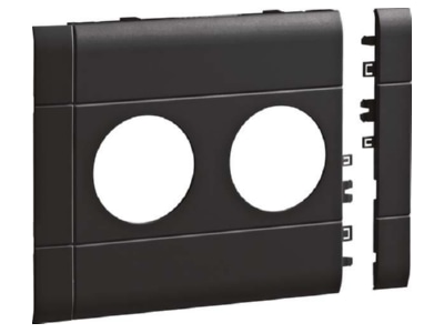 Product image 1 Tehalit GB12020K9011 Face plate for wall duct RAL9011
