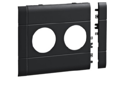 Product image 2 Tehalit GB12020K9011 Face plate for wall duct RAL9011