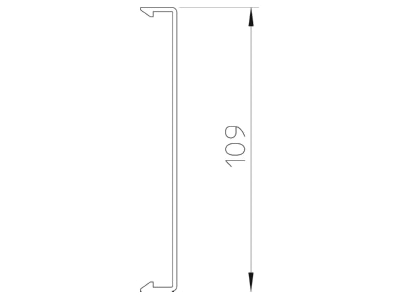 Mazeichnung OBO 2410 60GR Oberteil f  WDK 60x2000 stgr