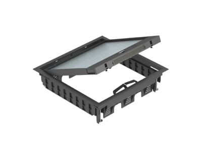 Product image OBO GES9 3B U 9011 Installation box for underfloor duct
