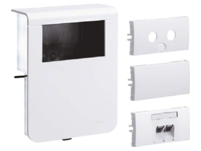 Product image 1 Tehalit SL201159159016 Empty box for skirting duct RAL9016
