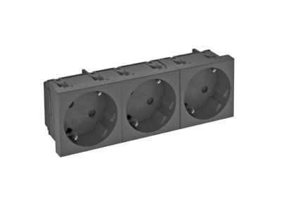 Produktbild OBO STD D3S SWGR3 Steckdose 33 Grad  3 fach Schutzkontakt