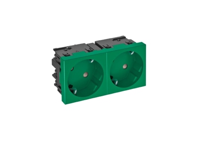 Produktbild OBO STD D3SC MZGN2 Steckdose 33 Grad  2 fach Schutzkontakt Con 45