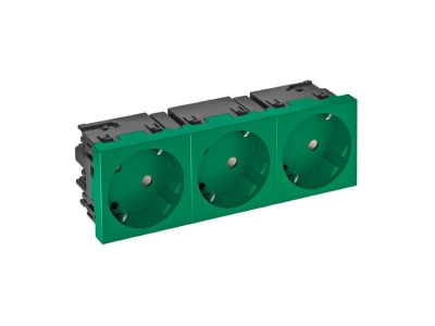 Produktbild OBO STD D3SC MZGN3 Steckdose 33 Grad  3 fach Schutzkontakt Con 45