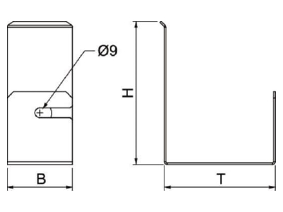 Dimensional drawing 1 OBO PLM WB 1220 FS Accessory for fire resistant duct
