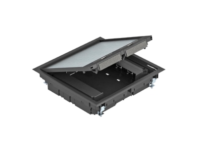 Product image OBO GES9 55U V 9011 Installation box for underfloor duct
