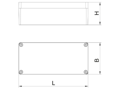 Dimensional drawing 2 OBO Mx 170805 SGR Distribution cabinet  empty  57x80mm
