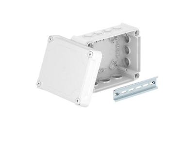 Produktbild OBO T 160 HD LGR Kabelabzweigkasten lichtgrau  m  Deckel