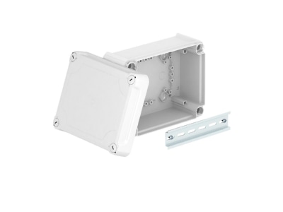 Produktbild OBO T 160 OE HD LGR Kabelabzweigkasten geschl  lichtgrau  m  Deckel