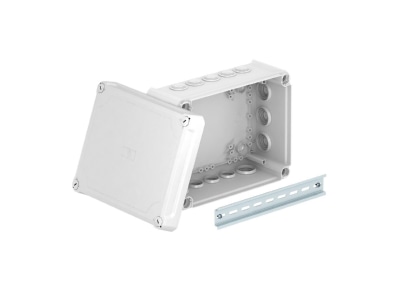 Produktbild OBO T 250 HD LGR Kabelabzweigkasten lichtgrau  m  Deckel