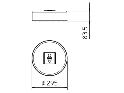 Dimensional drawing 2 OBO TrayFix 10 L Mounting material for cable tray