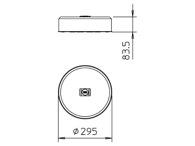 Dimensional drawing 1 OBO TrayFix 10 S Mounting material for cable tray
