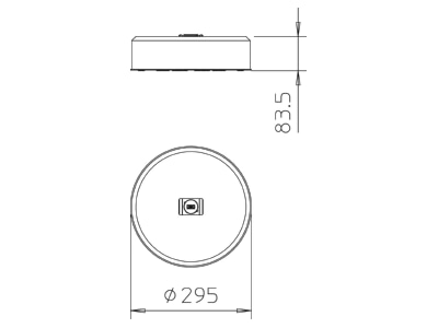 Dimensional drawing 2 OBO TrayFix 10 S Mounting material for cable tray