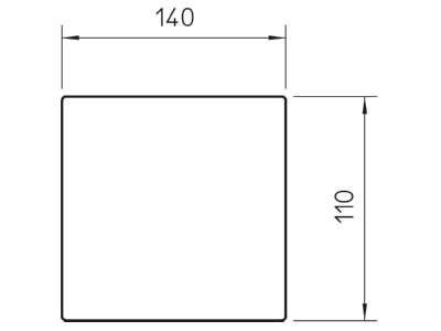 Dimensional drawing 1 OBO ISSGU140110 Rubber base for installation column
