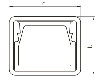 Dimensional drawing 1 OBO KSR80080 Cable protection ring for duct
