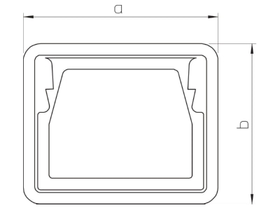 Dimensional drawing 2 OBO KSR80080 Cable protection ring for duct