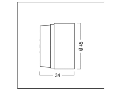 Mazeichnung Zumtobel SUP2 M TUBE BK Abblendtubus