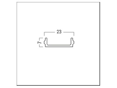 Dimensional drawing Zumtobel SUP2 TRACK  22169713 Blind cap for luminaires SUP2 TRACK 22169713