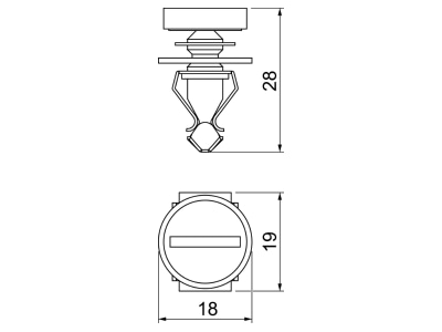 Dimensional drawing 2 OBO VTGRAF9 9011 Accessory for underfloor duct